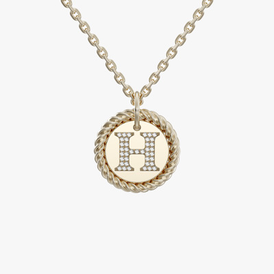 Alphabet (H) Small Jewelry Pendant